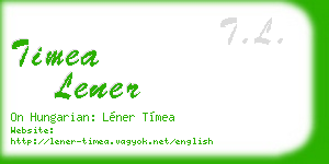 timea lener business card